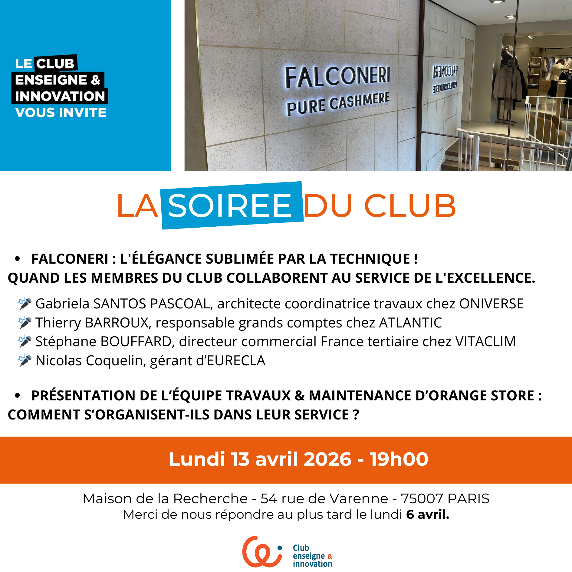 Lire la suite à propos de l’article soirée 13.04.2026