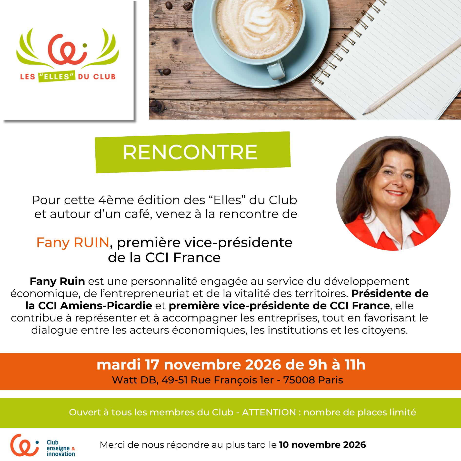 Vous consultez actuellement Les Elles du Club – 17.11.2026